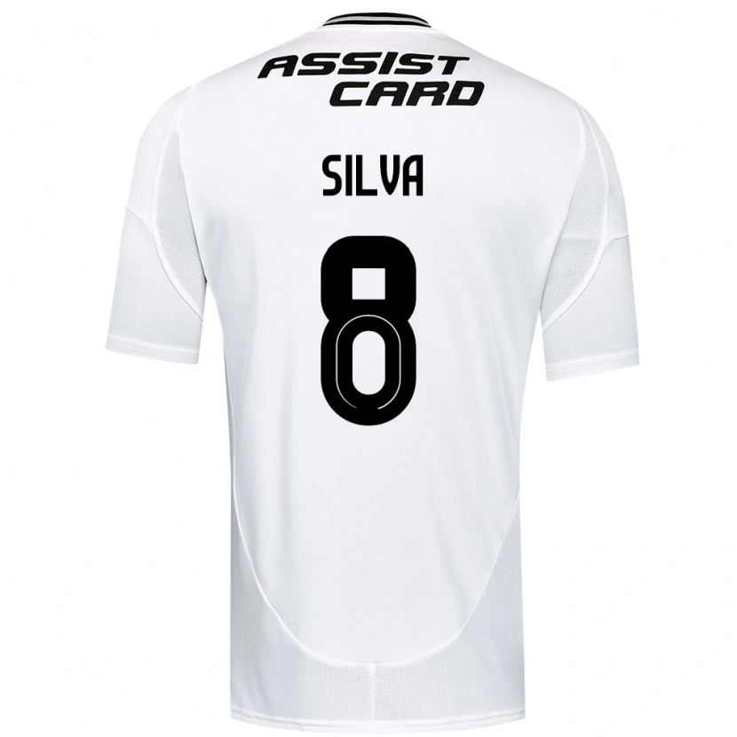 Danxen Damen Bastián Silva #8 Schwarz Weiß Gelb Heimtrikot Trikot 2025/26 T-Shirt