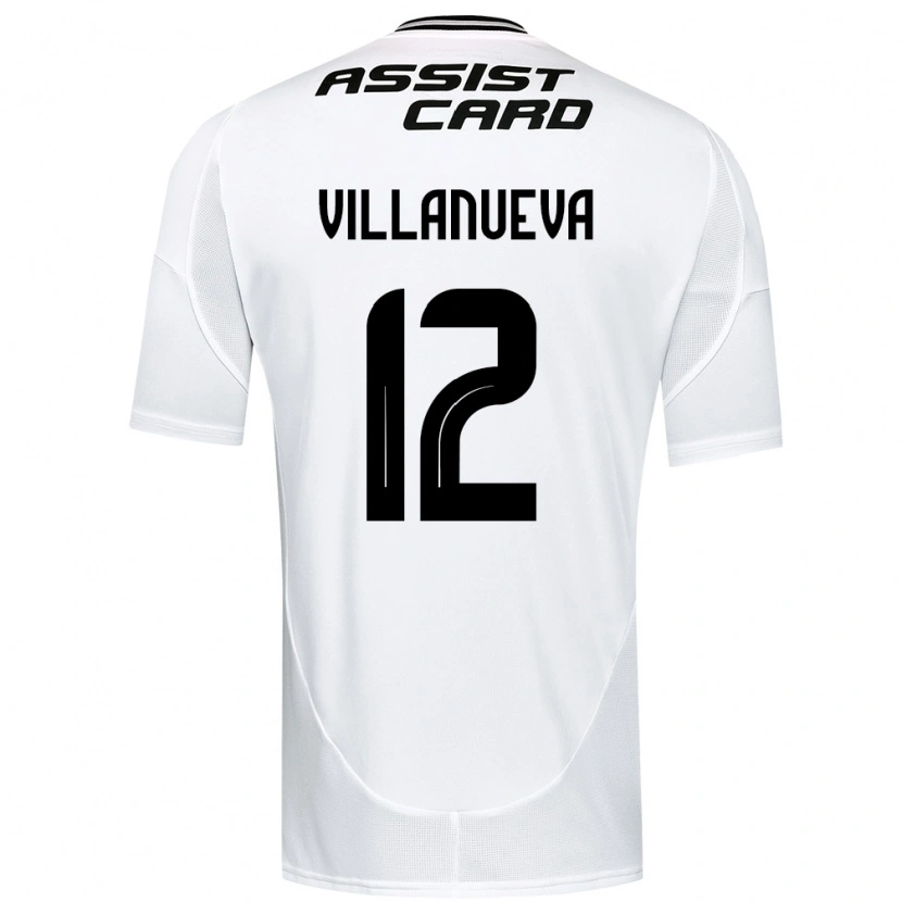 Danxen Damen Eduardo Villanueva #12 Schwarz Weiß Gelb Heimtrikot Trikot 2025/26 T-Shirt