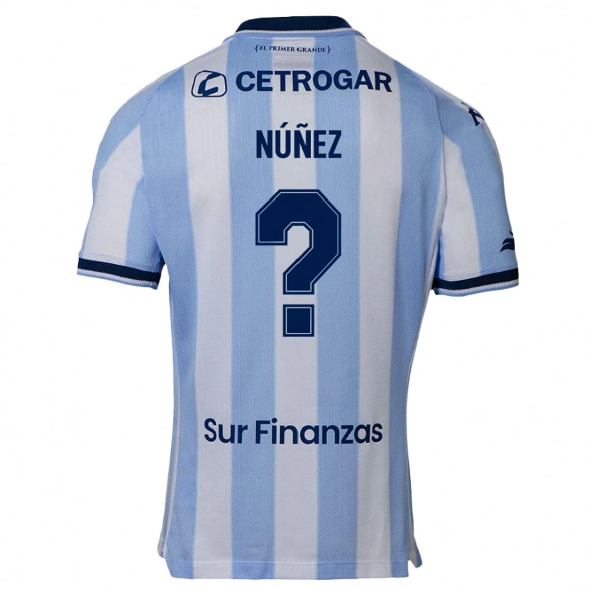 Danxen Damen Máximo Núñez #0 Himmelblau Heimtrikot Trikot 2025/26 T-Shirt