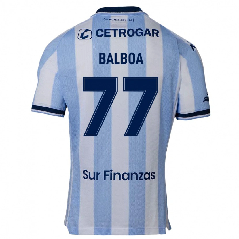 Danxen Damen Adrián Balboa #77 Himmelblau Heimtrikot Trikot 2025/26 T-Shirt