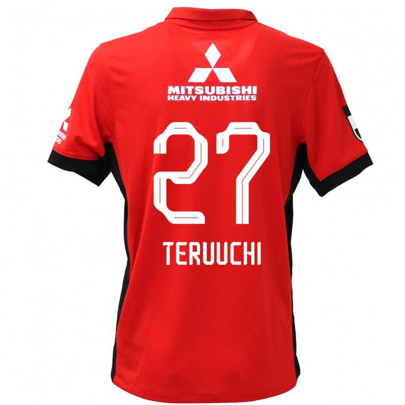 Danxen Damen Toshikazu Teruuchi #27 Rot Weiß Heimtrikot Trikot 2025/26 T-Shirt