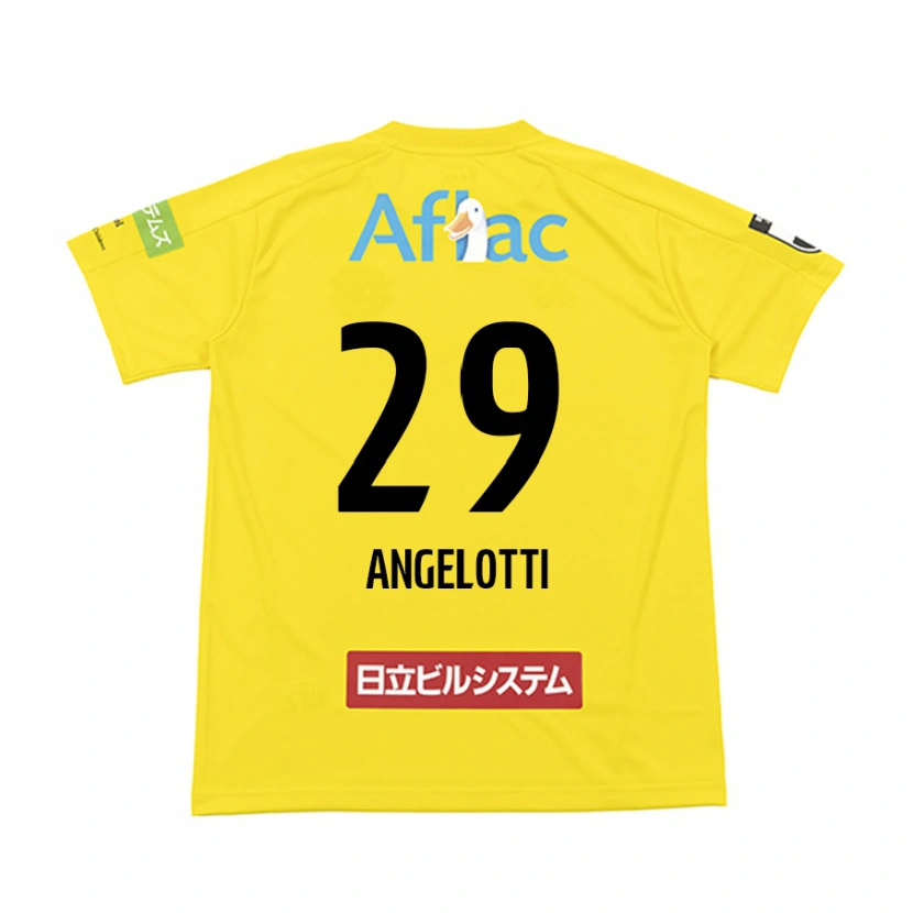 Danxen Damen Rodrigo Angelotti #29 Schwarz Gelb Heimtrikot Trikot 2025/26 T-Shirt