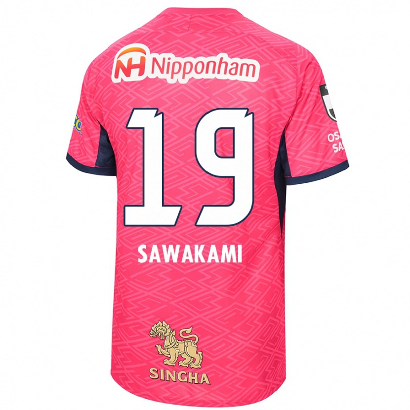 Danxen Damen Ryuji Sawakami #19 Sakura Rosa Weiß Heimtrikot Trikot 2025/26 T-Shirt