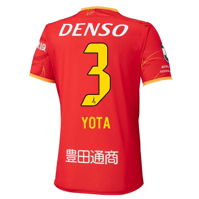 Danxen Damen Yota Sato #3 Rot Gelb Heimtrikot Trikot 2025/26 T-Shirt