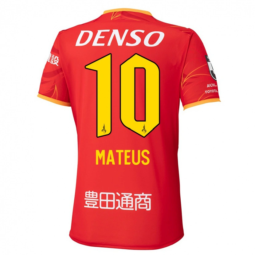 Danxen Damen Mateus #10 Rot Gelb Heimtrikot Trikot 2025/26 T-Shirt