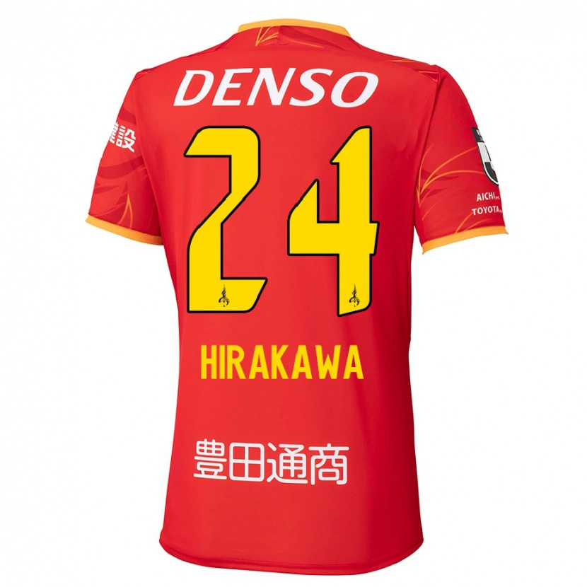 Danxen Damen Haruto Hirakawa #24 Rot Gelb Heimtrikot Trikot 2025/26 T-Shirt