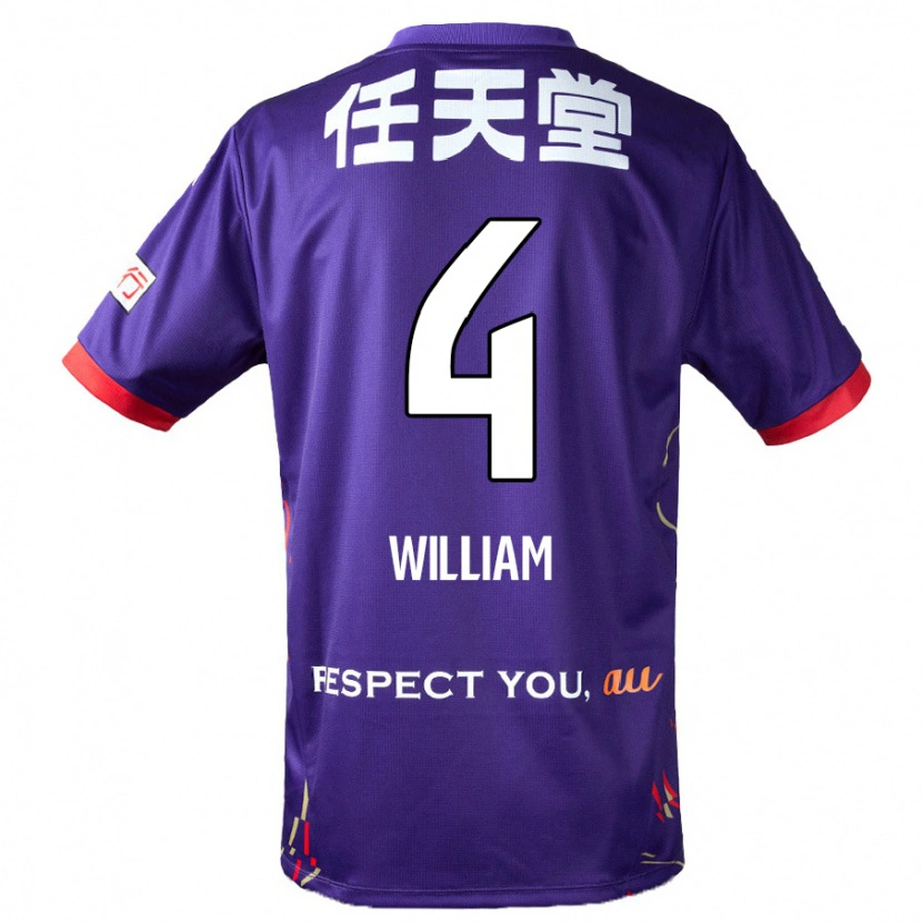 Danxen Damen Patrick William #4 Lila Weiß Schwarz Heimtrikot Trikot 2025/26 T-Shirt