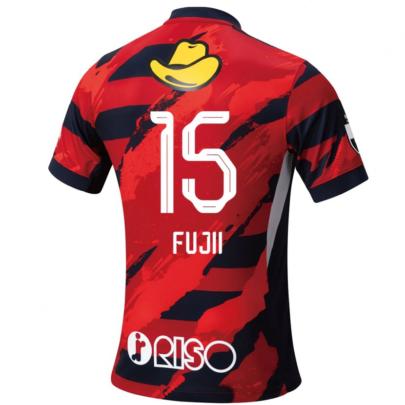 Danxen Damen Tomoya Fujii #15 Rot Schwarz Heimtrikot Trikot 2025/26 T-Shirt