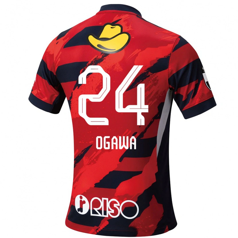 Danxen Damen Yusuke Ogawa #24 Rot Schwarz Heimtrikot Trikot 2025/26 T-Shirt