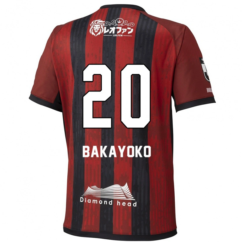 Danxen Damen Amadou Bakayoko #20 Rot Schwarz Heimtrikot Trikot 2025/26 T-Shirt