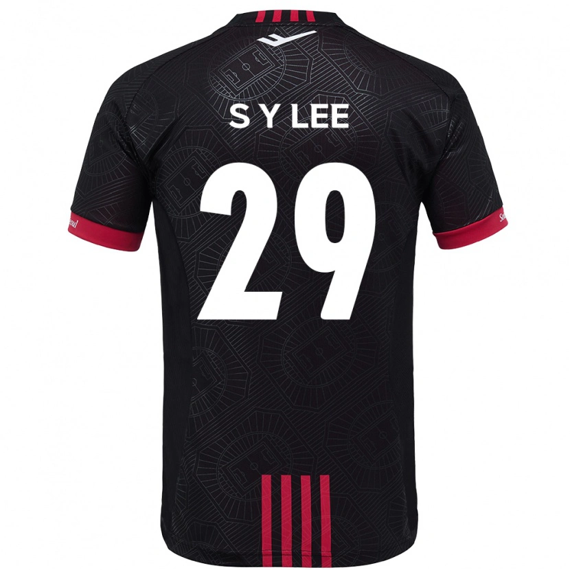 Danxen Damen Seong-Yun Lee #29 Schwarz Rot Heimtrikot Trikot 2025/26 T-Shirt