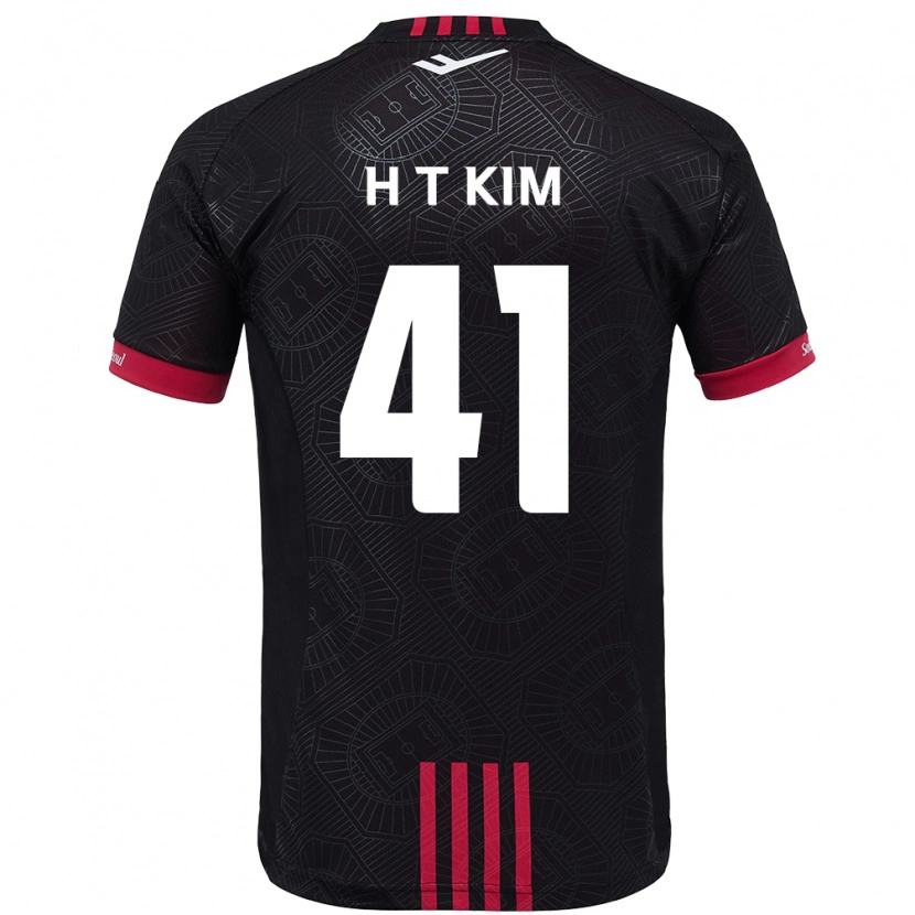 Danxen Damen Tae-Ho Kim #41 Schwarz Rot Heimtrikot Trikot 2025/26 T-Shirt