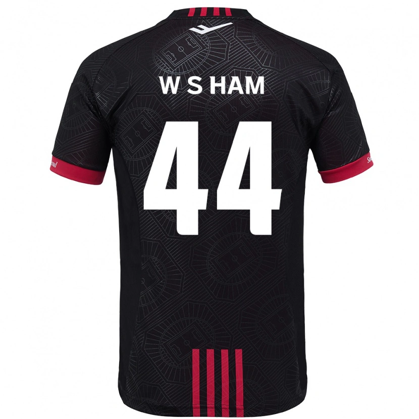 Danxen Damen Sun-Woo Ham #44 Schwarz Rot Heimtrikot Trikot 2025/26 T-Shirt