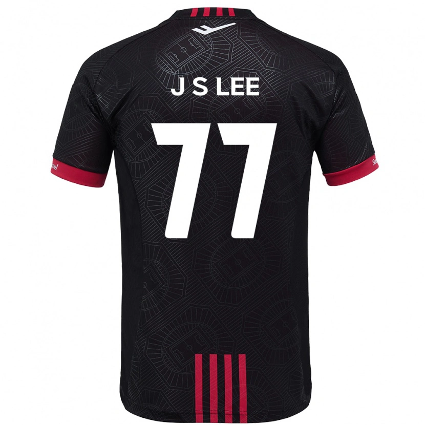 Danxen Damen Seung-Joon Lee #77 Schwarz Rot Heimtrikot Trikot 2025/26 T-Shirt