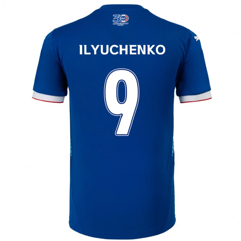 Danxen Damen Stanislav Ilyuchenko #9 Königsblau Weiß Heimtrikot Trikot 2025/26 T-Shirt