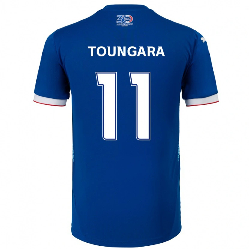 Danxen Damen Aboubacar Toungara #11 Königsblau Weiß Heimtrikot Trikot 2025/26 T-Shirt