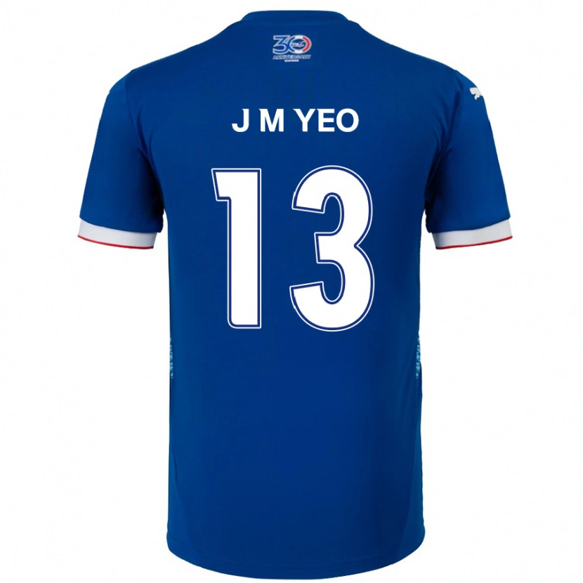 Danxen Damen Min-Jun Yeo #13 Königsblau Weiß Heimtrikot Trikot 2025/26 T-Shirt