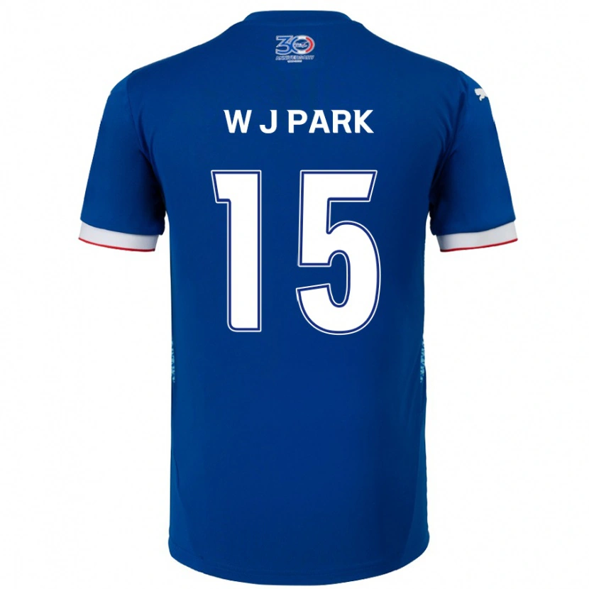 Danxen Damen Woo-Jin Park #15 Königsblau Weiß Heimtrikot Trikot 2025/26 T-Shirt
