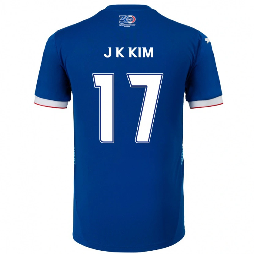 Danxen Damen Kyeong-Jung Kim #17 Königsblau Weiß Heimtrikot Trikot 2025/26 T-Shirt