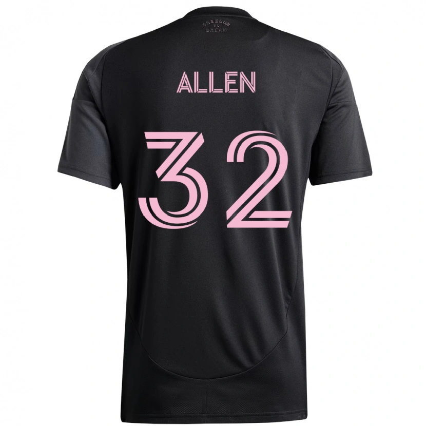 Danxen Damen Noah Allen #32 Schwarz Rosa Auswärtstrikot Trikot 2025/26 T-Shirt