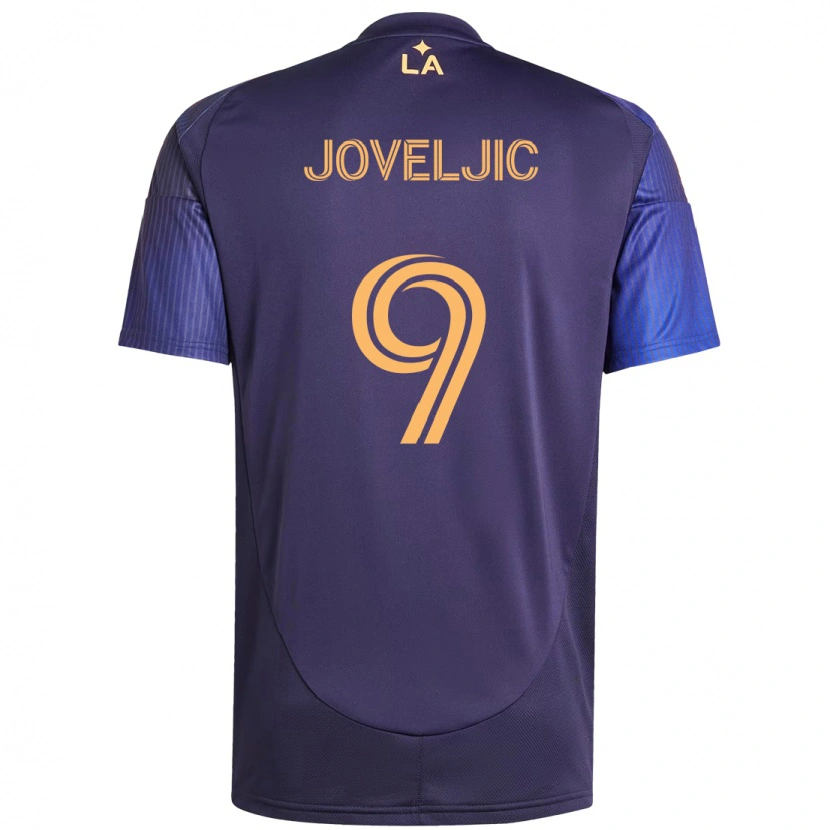 Danxen Damen Dejan Joveljic #9 Lila Blau Auswärtstrikot Trikot 2025/26 T-Shirt