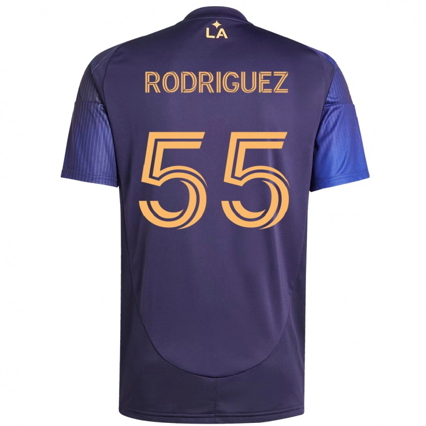Danxen Damen Diego Rodriguez #55 Lila Blau Auswärtstrikot Trikot 2025/26 T-Shirt