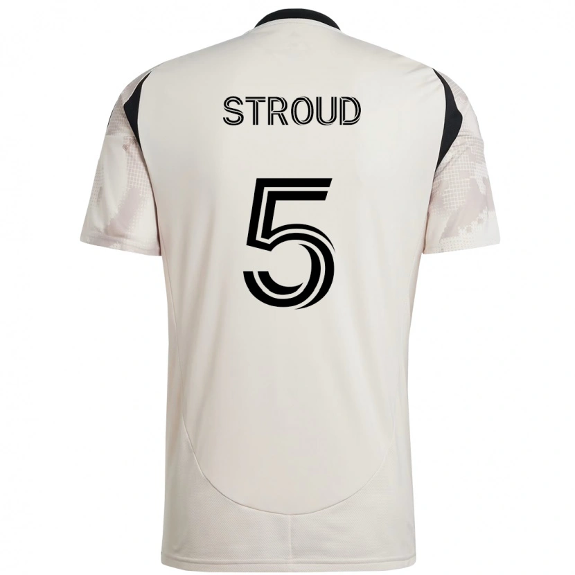 Danxen Damen Peter Stroud #5 Beige Schwarz Auswärtstrikot Trikot 2025/26 T-Shirt