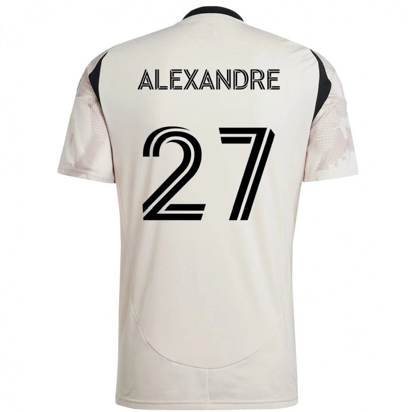 Danxen Damen Davi Alexandre #27 Beige Schwarz Auswärtstrikot Trikot 2025/26 T-Shirt