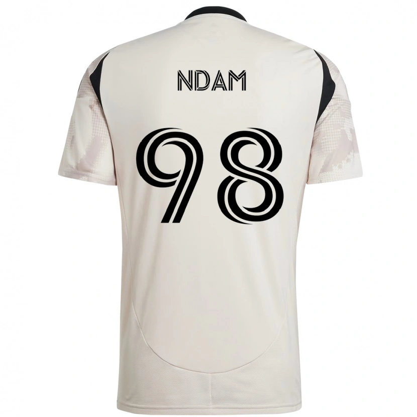 Danxen Damen Hassan Ndam #98 Beige Schwarz Auswärtstrikot Trikot 2025/26 T-Shirt