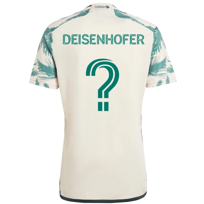 Danxen Damen Maximilian Deisenhofer #0 Beige Grün Auswärtstrikot Trikot 2025/26 T-Shirt