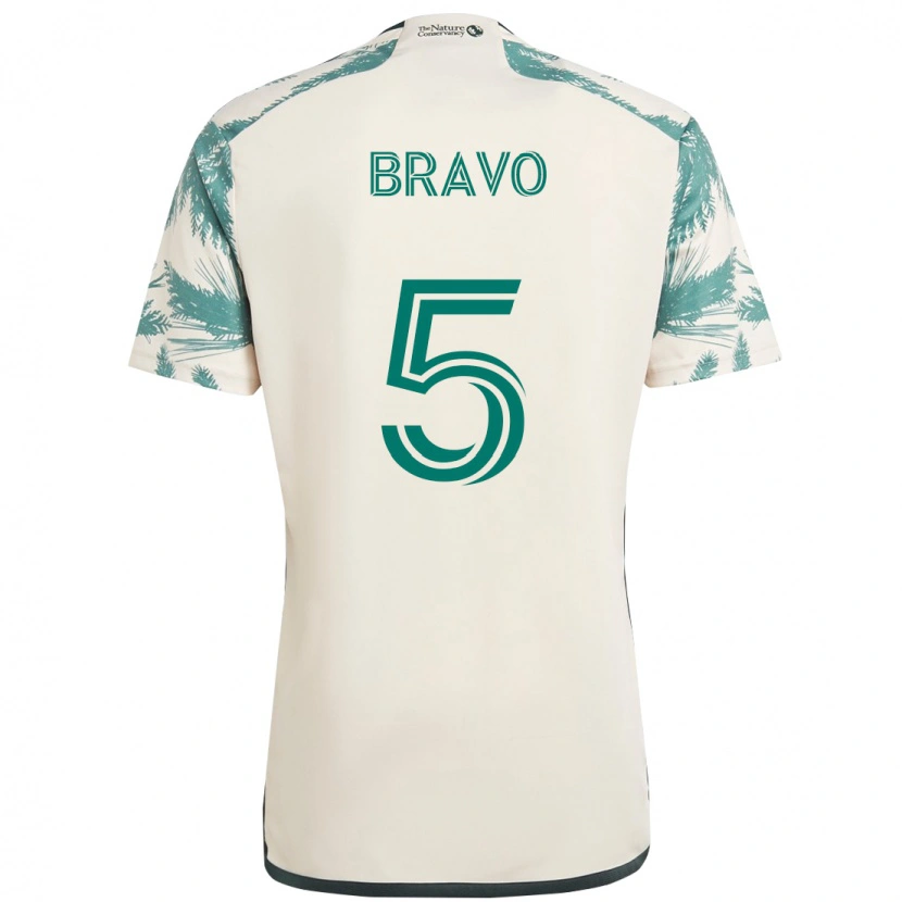 Danxen Damen Claudio Bravo #5 Beige Grün Auswärtstrikot Trikot 2025/26 T-Shirt