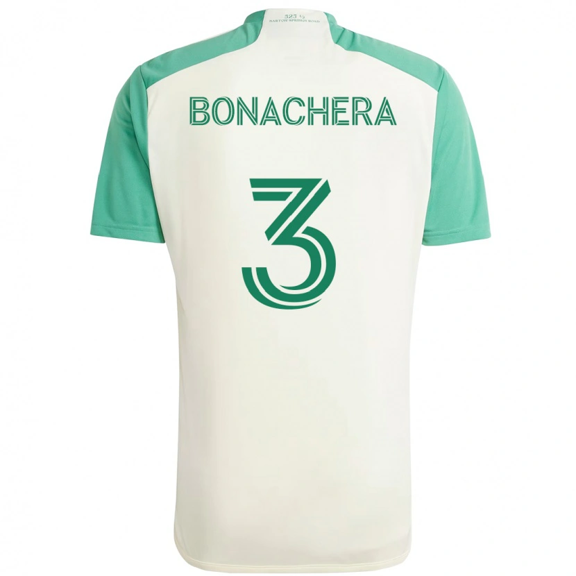 Danxen Damen Rubén Bonachera #3 Weiß Grün Auswärtstrikot Trikot 2025/26 T-Shirt
