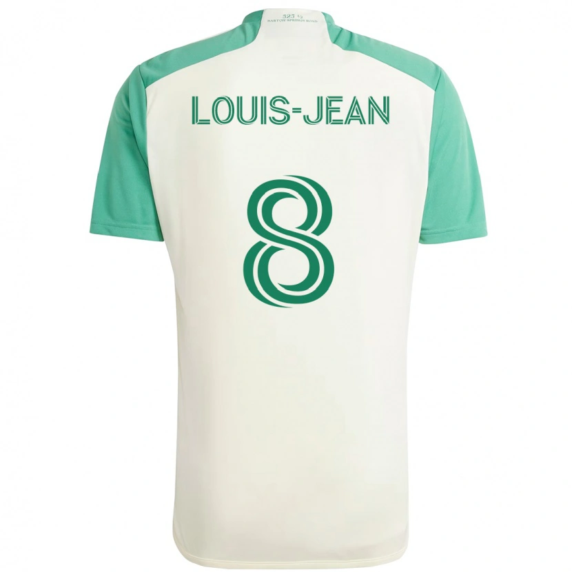 Danxen Damen Steeve Louis-Jean #8 Weiß Grün Auswärtstrikot Trikot 2025/26 T-Shirt