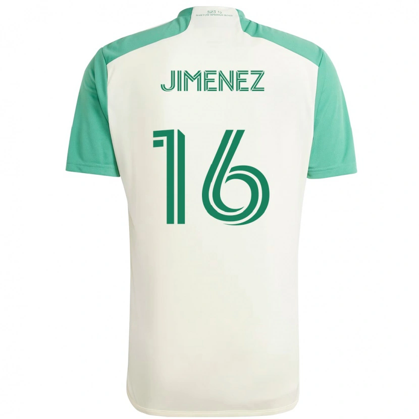 Danxen Damen Héctor Jiménez #16 Weiß Grün Auswärtstrikot Trikot 2025/26 T-Shirt