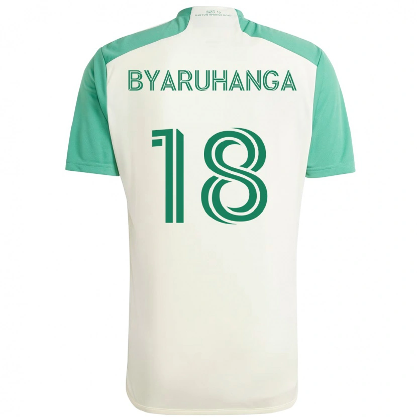 Danxen Damen Bobosi Byaruhanga #18 Weiß Grün Auswärtstrikot Trikot 2025/26 T-Shirt