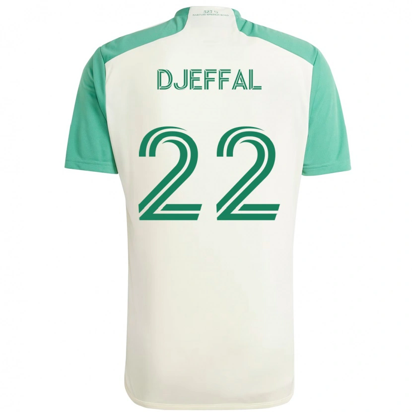 Danxen Damen Sofiane Djeffal #22 Weiß Grün Auswärtstrikot Trikot 2025/26 T-Shirt
