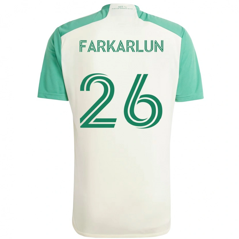 Danxen Damen Jimmy Farkarlun #26 Weiß Grün Auswärtstrikot Trikot 2025/26 T-Shirt