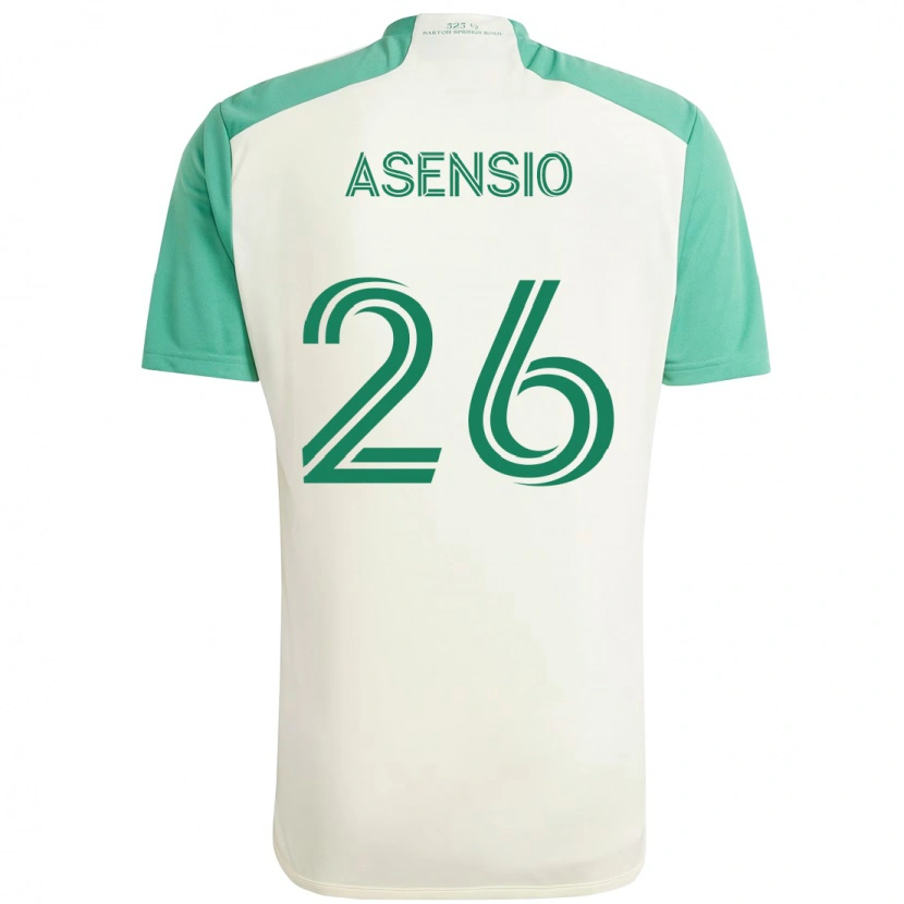 Danxen Damen Charlie Asensio #26 Weiß Grün Auswärtstrikot Trikot 2025/26 T-Shirt