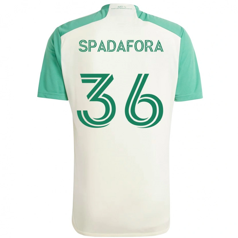 Danxen Damen Luke Spadafora #36 Weiß Grün Auswärtstrikot Trikot 2025/26 T-Shirt