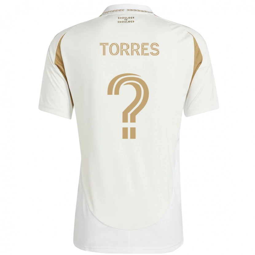 Danxen Damen Lisandro Torres #0 Weiß Braun Auswärtstrikot Trikot 2025/26 T-Shirt