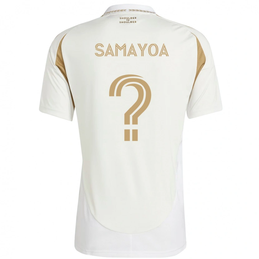 Danxen Damen Adriano Samayoa #0 Weiß Braun Auswärtstrikot Trikot 2025/26 T-Shirt
