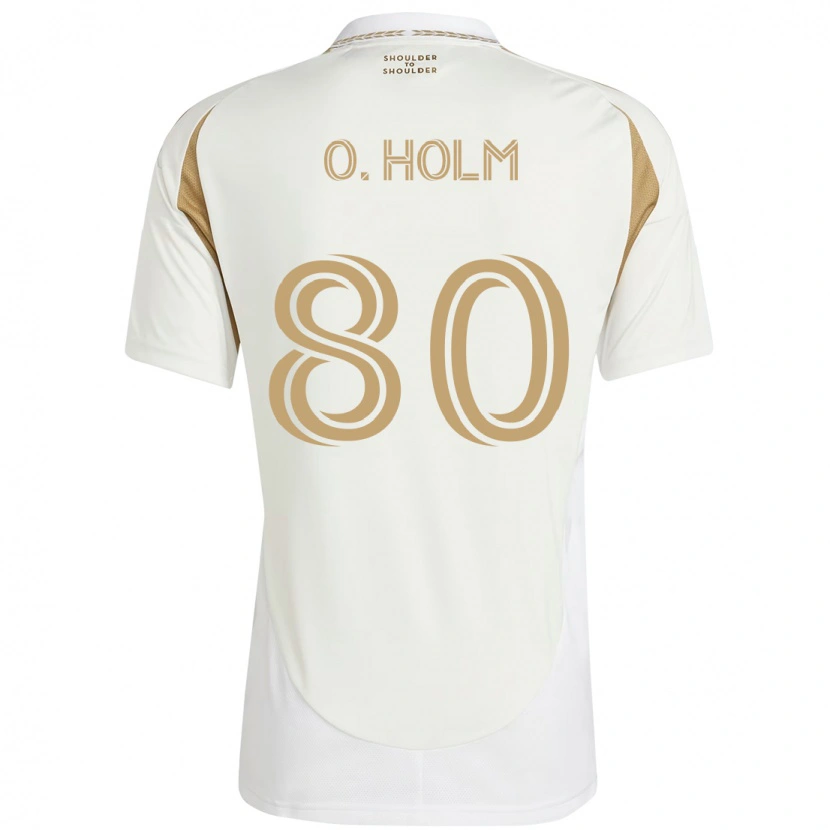 Danxen Damen Odin Thiago Holm #80 Weiß Braun Auswärtstrikot Trikot 2025/26 T-Shirt