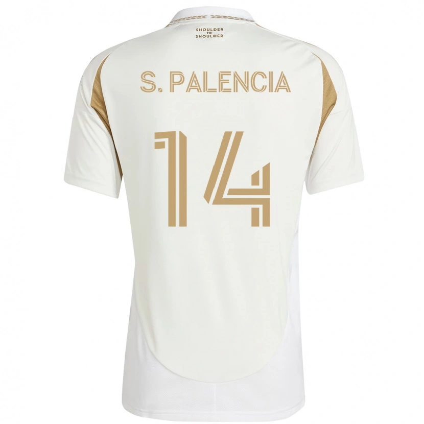 Danxen Damen Sergi Palencia #14 Weiß Braun Auswärtstrikot Trikot 2025/26 T-Shirt