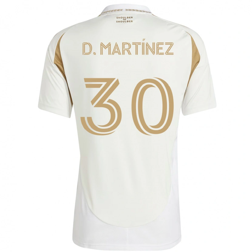 Danxen Damen David Martínez #30 Weiß Braun Auswärtstrikot Trikot 2025/26 T-Shirt