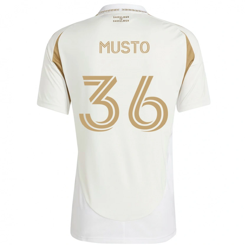 Danxen Damen Tommy Musto #36 Weiß Braun Auswärtstrikot Trikot 2025/26 T-Shirt