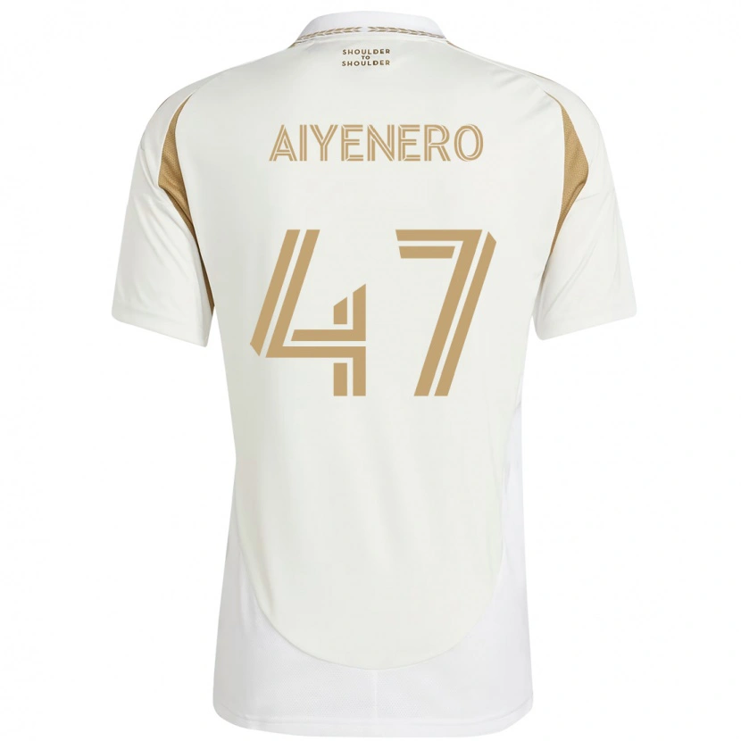 Danxen Damen Marius Aiyenero #47 Weiß Braun Auswärtstrikot Trikot 2025/26 T-Shirt