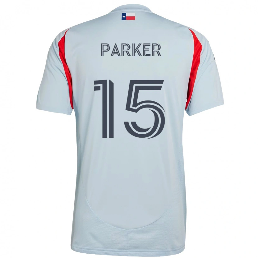 Danxen Damen Isaiah Parker #15 Hellblau Rot Auswärtstrikot Trikot 2025/26 T-Shirt