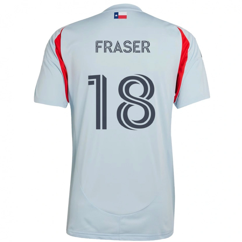 Danxen Damen Liam Fraser #18 Hellblau Rot Auswärtstrikot Trikot 2025/26 T-Shirt
