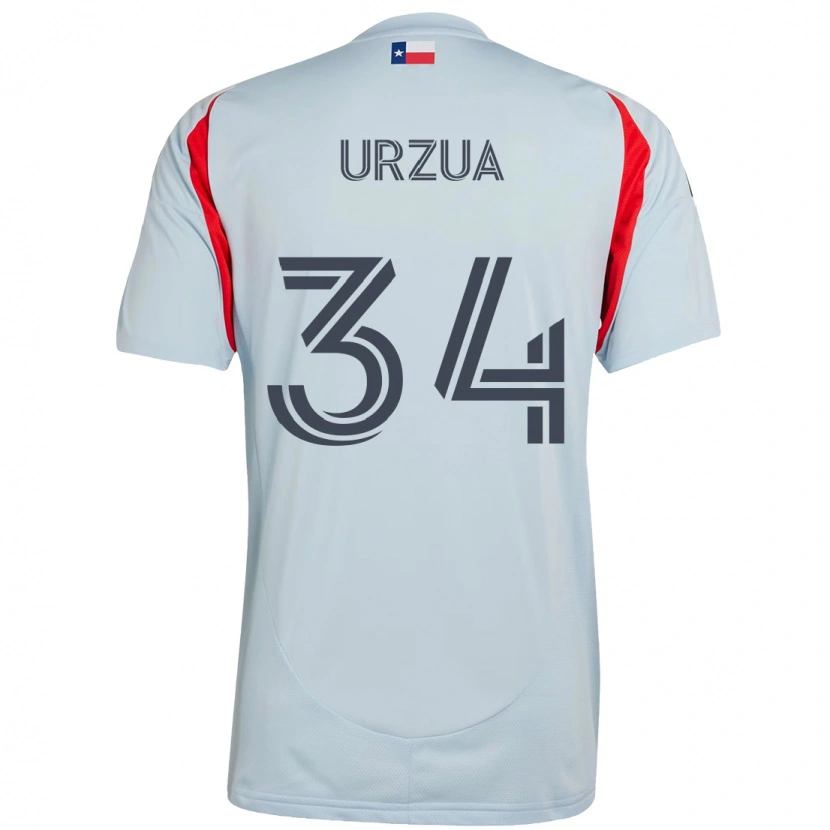Danxen Damen Alejandro Urzua #34 Hellblau Rot Auswärtstrikot Trikot 2025/26 T-Shirt