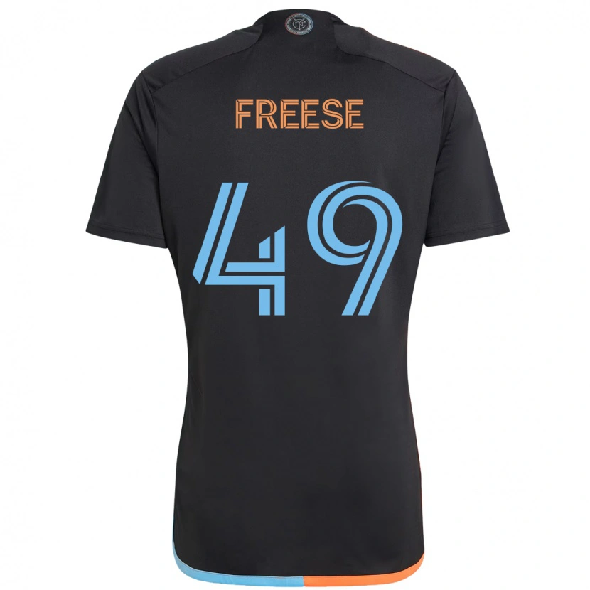 Danxen Damen Matt Freese #49 Schwarz Blau Orange Auswärtstrikot Trikot 2025/26 T-Shirt